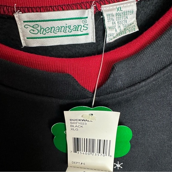 Vintage Grandma Sweater Poinsettia Basket Women's size XL New w/tags embroidered - Picture 4 of 9